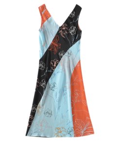 Diane von Furstenberg Fenelon Print Bias Midi Dress