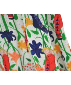 Alice + Olivia Adrianna Bird Party Mock-Wrap Maxi Dress