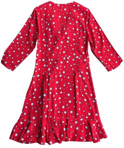 Claudie Pierlot Ring Star Print Ruffled Mini Dress