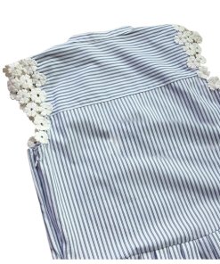 Sea Lace & Stripe Combo Dress