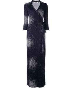 Diane von Furstenberg Belvedere Print Maxi Wrap Dress