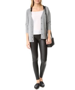 Theory Saline B. Cold-Shoulder Cashmere Cardigan
