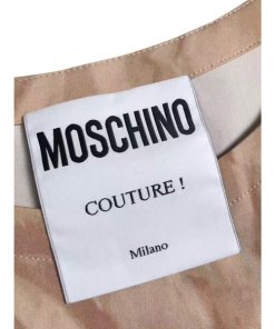Moschino Printed Logo Paper Bag T-shirt Dress
