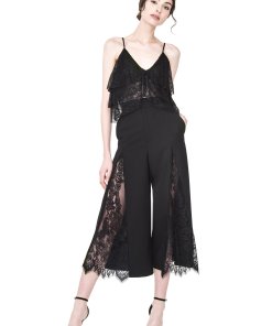 Alice + Olivia Onell Front Pleat Gaucho Pants