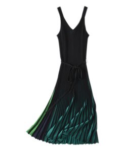 Kenzo Rib Knit Ombré Slip Dress