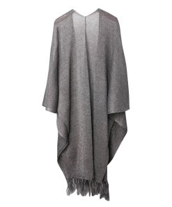 Brunello Cucinelli Linen Blend Fringe Cape