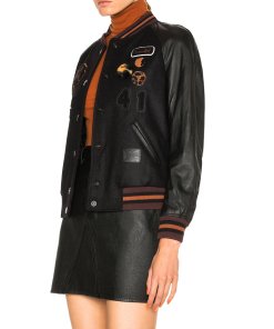 Coach 1941 Classic Leather Sleeve Varsity Jacket
