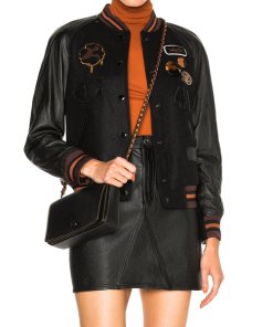 Coach 1941 Classic Leather Sleeve Varsity Jacket