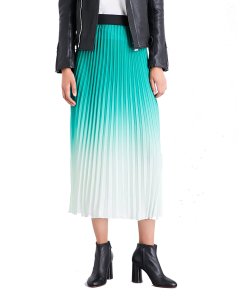 Maje Jonael Tie Dye Pleated Midi Skirt