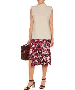 Marni Floral Print Asymmetric Hem Skirt