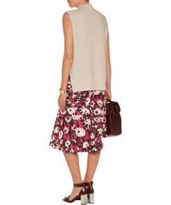 Marni Floral Print Asymmetric Hem Skirt