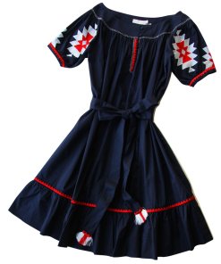 Tory Burch Alicia Embroidered Cotton Voile Dress