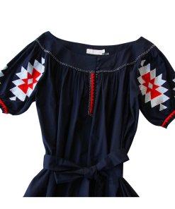 Tory Burch Alicia Embroidered Cotton Voile Dress