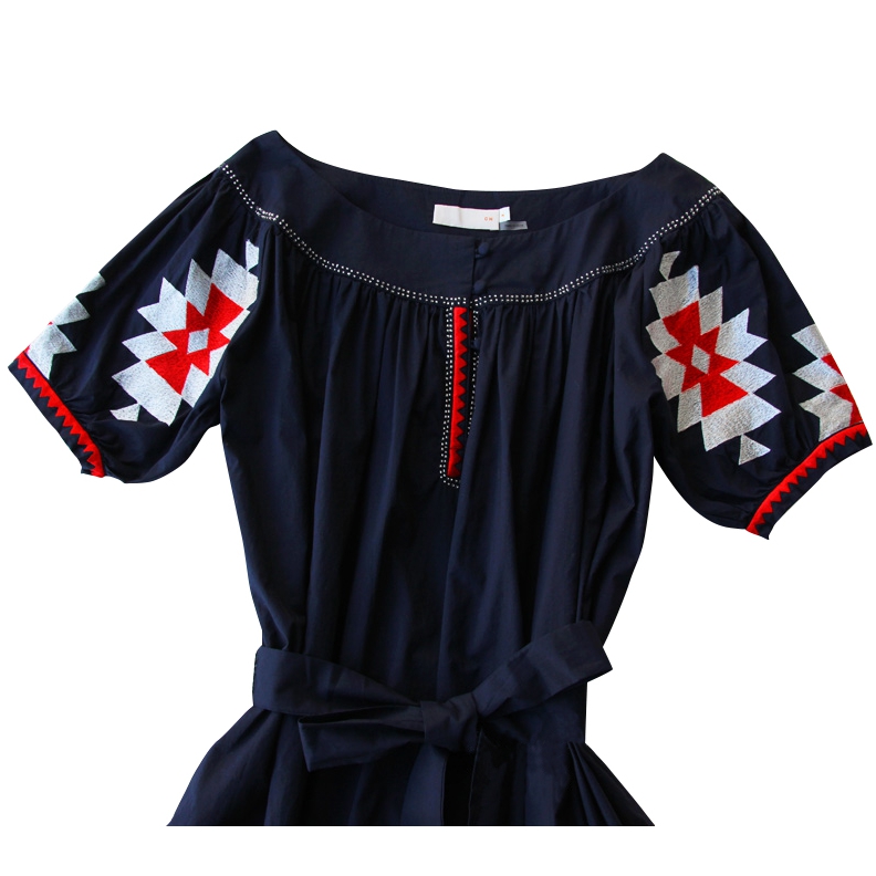 Tory Burch Alicia Embroidered Cotton Voile Dress  evaChic