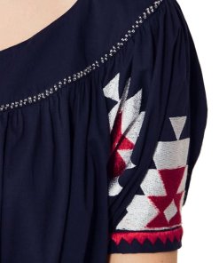 Tory Burch Alicia Embroidered Cotton Voile Dress