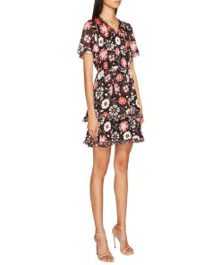 Kate Spade New York Casa Flora Flutter Sleeve Dress