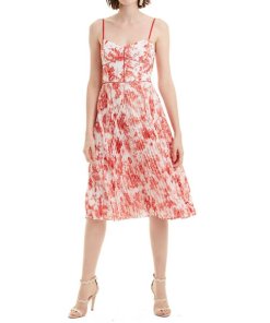 white christmas dresses Women's White Novel Pleated Shirt Dress main image 1