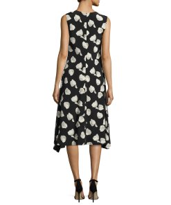 Theory Nophella B Harper-Print Silk Dress