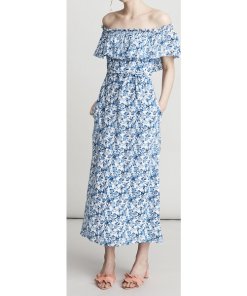 Rebecca Taylor Aimee Off-the-Shoulder Silk Dress