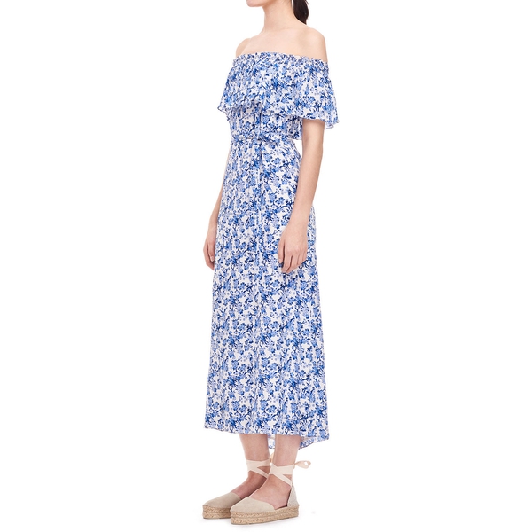 Rebecca Taylor Aimee Off-the-Shoulder Silk Dress