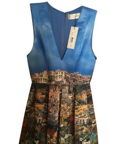 Alice + Olivia Roman Holiday Printed Gown