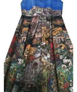 Alice + Olivia Roman Holiday Printed Gown