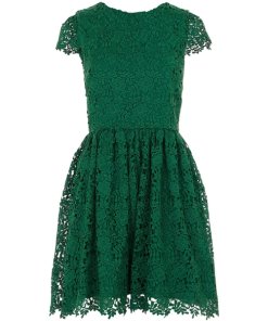 Alice + Olivia Corina Lace Fit & Flare Dress