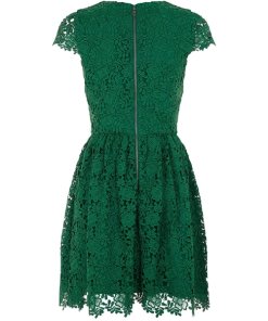 Alice + Olivia Corina Lace Fit & Flare Dress