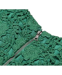 Alice + Olivia Corina Lace Fit & Flare Dress