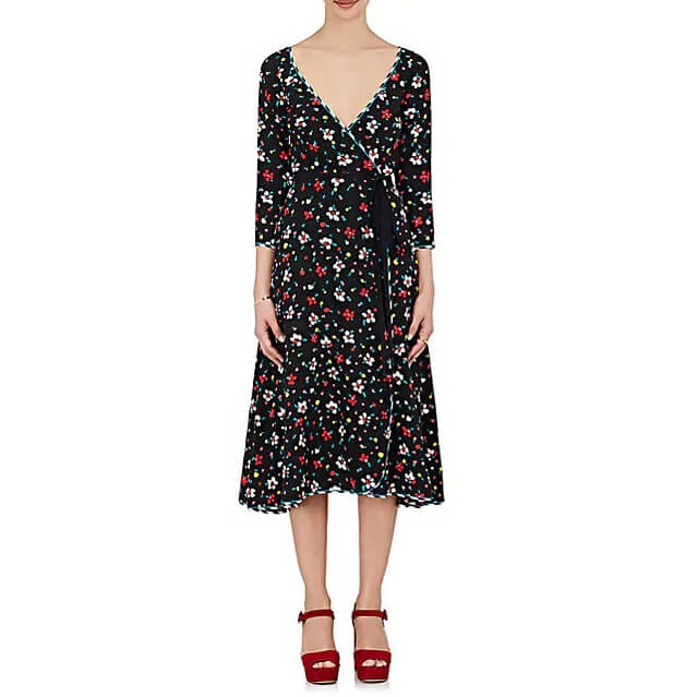 Marc Jacobs Painted Flower Wrap Dress  evaChic