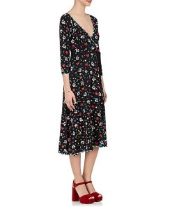 Marc Jacobs Painted Flower Wrap Dress  evaChic