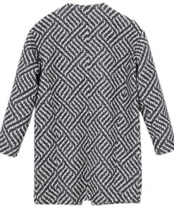 Alice + Olivia Shih Oversize Patterned Cotton Blend Coat