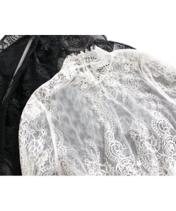 Ganni Whitehall St. Lace Top