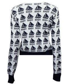Tory Burch Seaside Cotton & Merino Wool Sweater