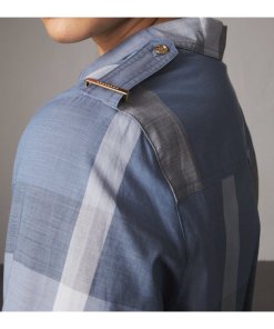 Burberry Tie-Waist Check Shirt Dress