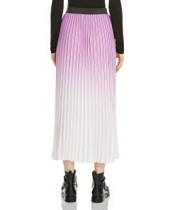 Maje Jonael Tie Dye Pleated Midi Skirt