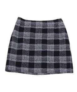 Alice + Olivia Elana Plaid Wool Blend Mini Skirt