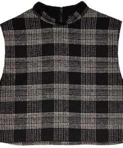 Alice + Olivia Garland Sleeveless Mockneck Top
