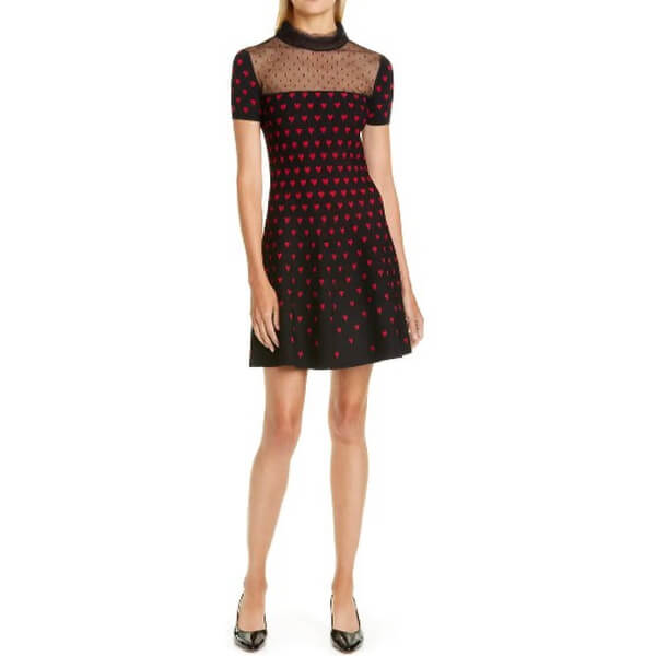 white christmas dresses RED VALENTINO Black Corseted Style Ruffle Lace Hem Skirt Mini Dress – The  Thrifty Hippy