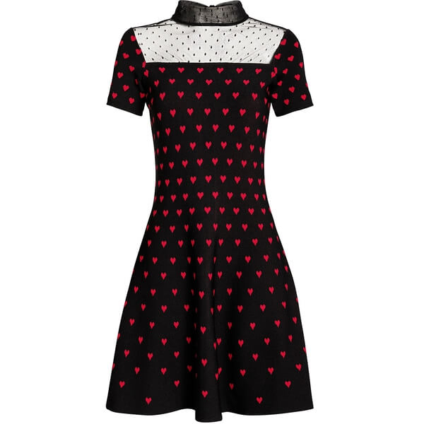 winter knitted chiffon dress Evamari Knit Dress White White / S
