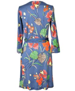 Diane von Furstenberg V-Neck Silk-Jersey Wrap Dress