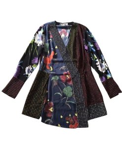Diane von Furstenberg Patchwork Cross Over Dress
