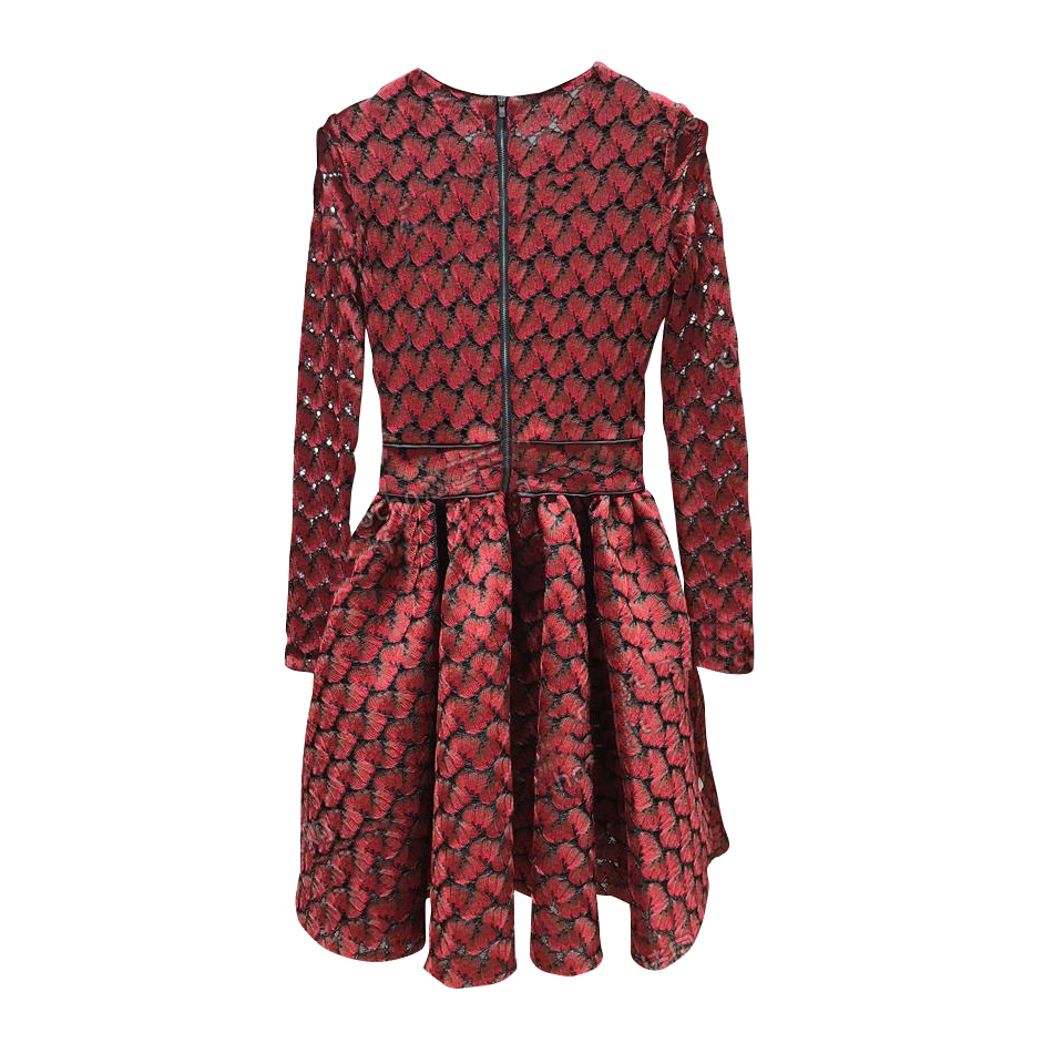 chinese dress ladies Girls Bonded Lace Skater Dress 4 / Pink / Lil Girl main image 0