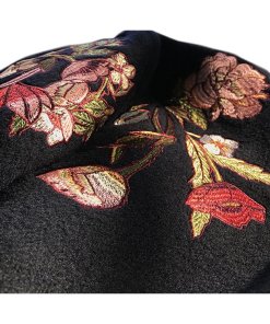 Sandro Floral Embroidery Wool Blend Coat