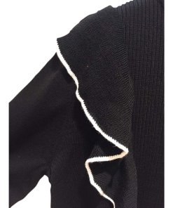 Sandro Nikita Ruffle Turtleneck Sweater