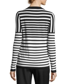 Burberry Graduated Striped Merino Wool Sweater