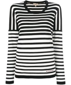 Burberry Graduated Striped Merino Wool Sweater