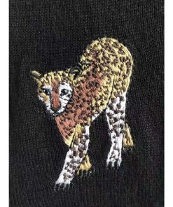 Alice + Olivia Ruthy Embroidered Animal Patch Cardigan