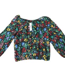 Alice + Olivia Alta Peasant Floral Off-the-Shoulder Top