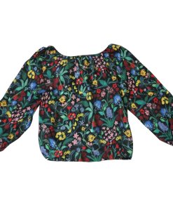 Alice + Olivia Alta Peasant Floral Off-the-Shoulder Top